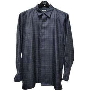 Stacy Adams Men's Plaid Shirt Jacket Size Large Navy Excellent Condition
